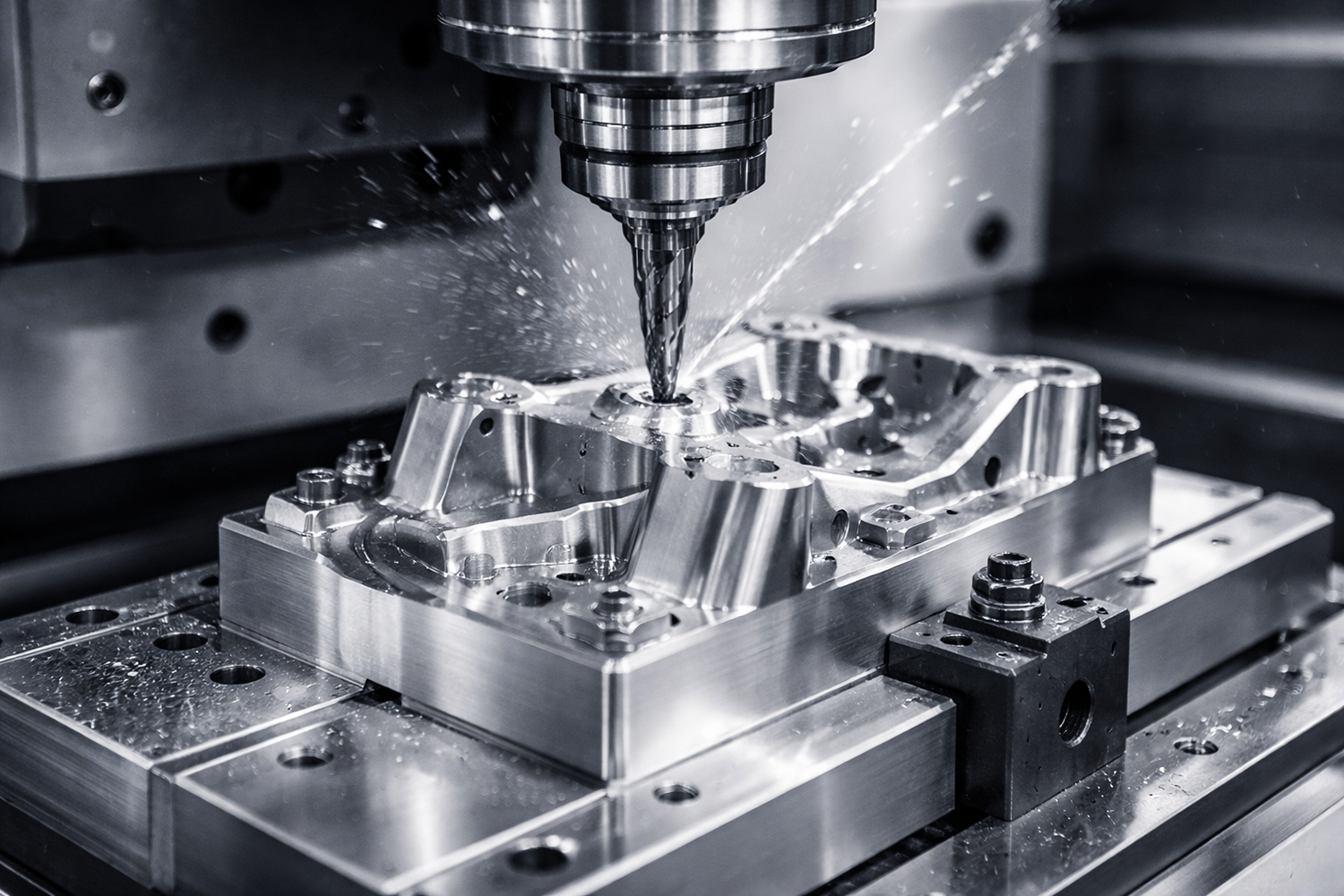 Precision CNC milling service for complex metal and plastic parts